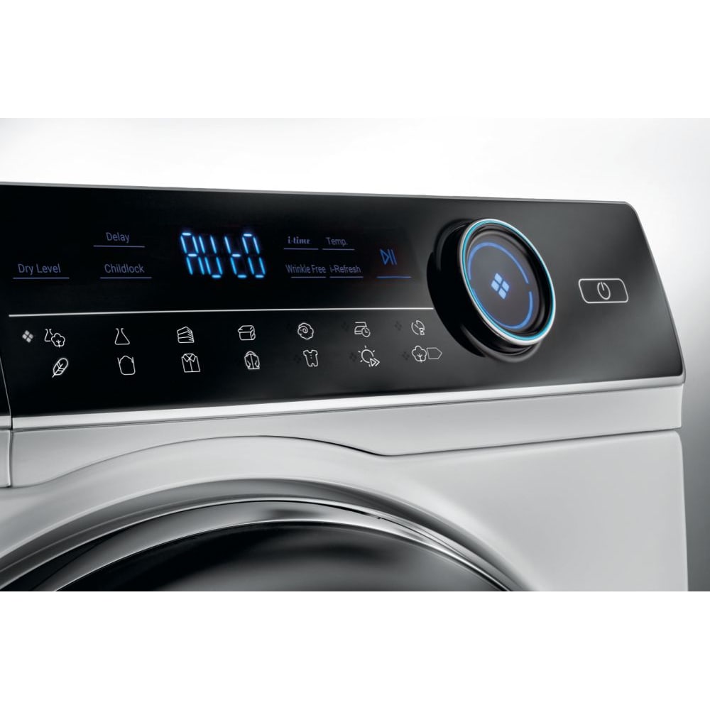 Uscator de rufe HAIER HD90-A3979-S, Pompa de caldura, 9 kg, 14 programe, Clasa A+++, alb