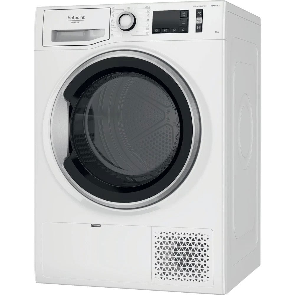 Uscator de rufe HOTPOINT NT M11 82SK EU, Pompa de caldura, 8 kg, 15 programe, Clasa E, alb