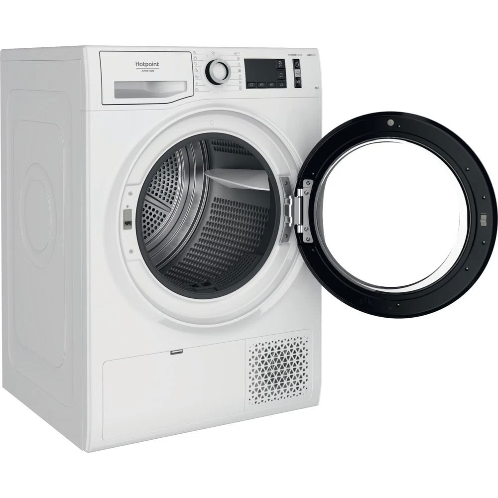 Uscator de rufe HOTPOINT NT M11 82SK EU, Pompa de caldura, 8 kg, 15 programe, Clasa E, alb