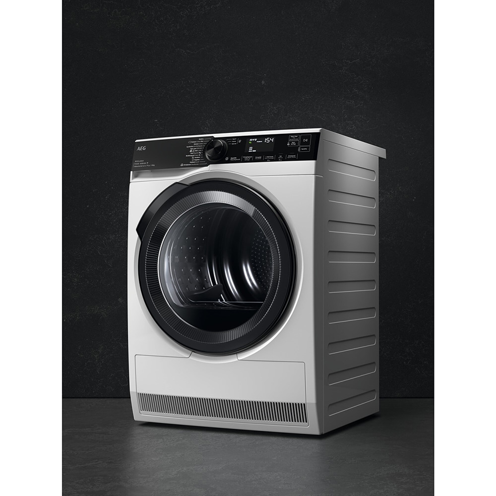 Uscator de rufe AEG TR939M6CE, AbsoluteCare, Pompa de caldura, 9kg, 12 programe, Clasa C, alb
