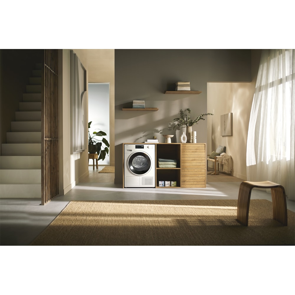 Uscator de rufe MIELE TWC 640 WP EcoSpeed, Pompa de caldura, 8 kg, 12 programe, Clasa C, Wi-Fi, alb