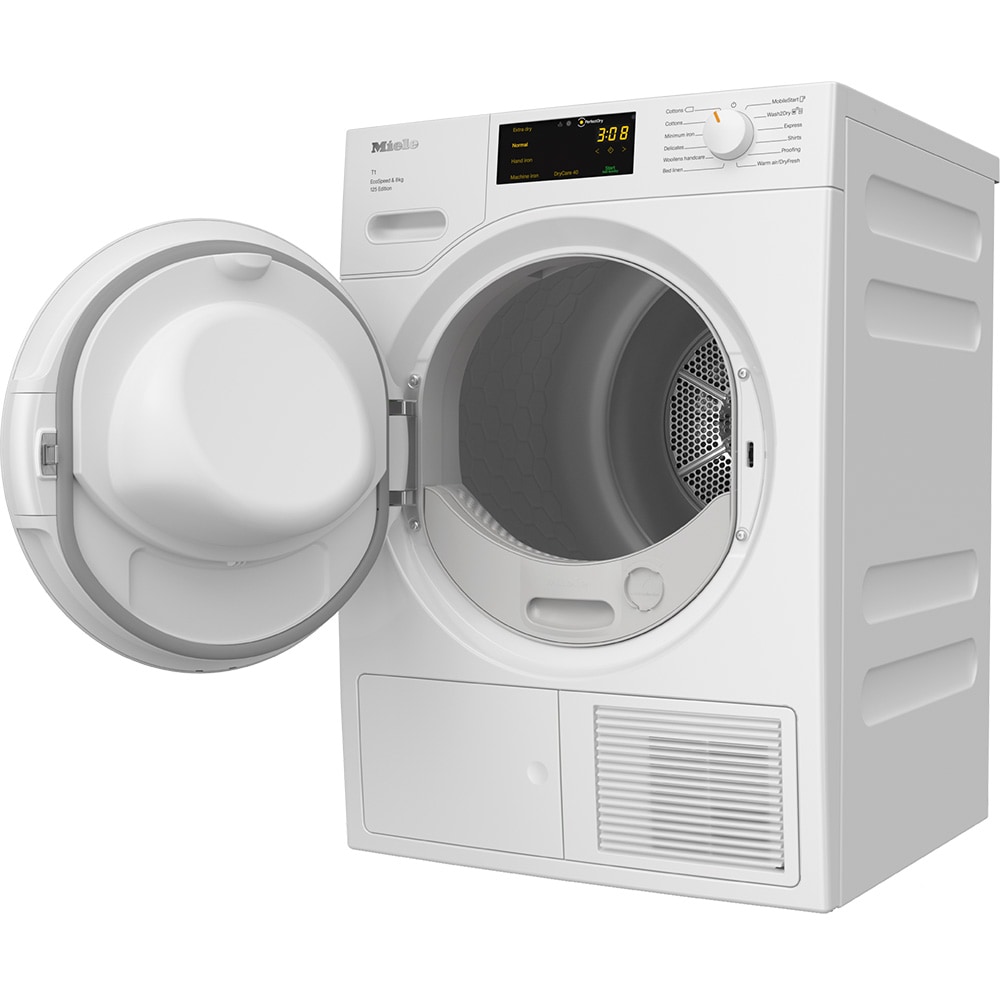 Uscator de rufe MIELE TWC 660 WP 125 Edition, Pompa de caldura, 8 kg, 12 programe, Clasa C, alb