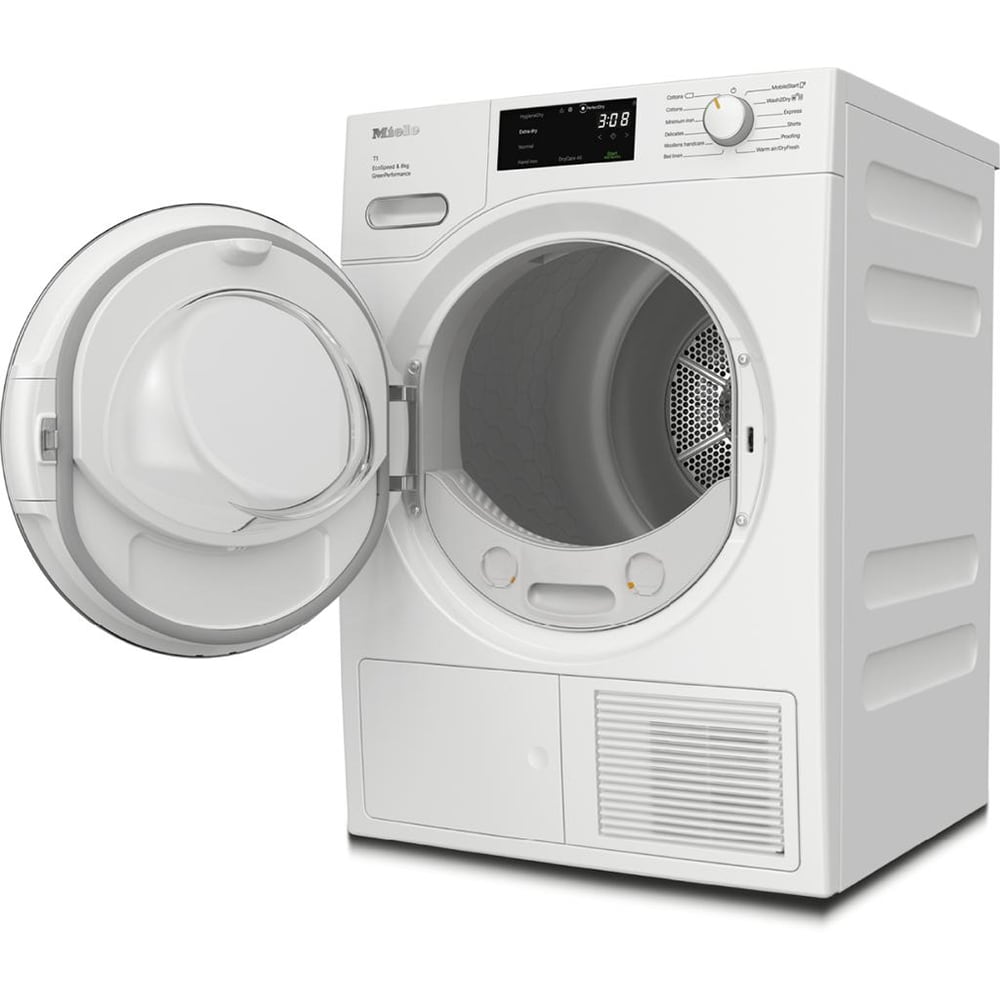Uscator de rufe MIELE TWF 760 WP, Pompa de caldura, 8 kg, 12 programe, Clasa C, alb