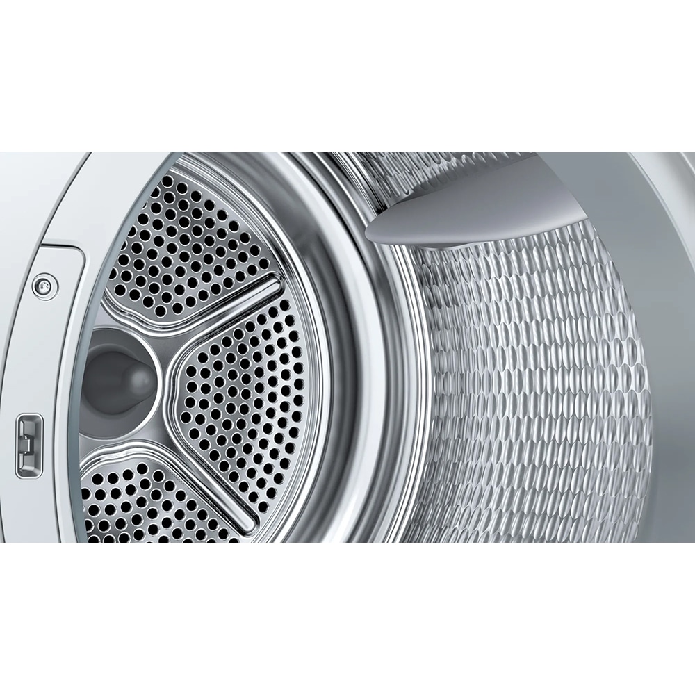 Uscator de rufe BOSCH WQB245A0BY, Condensare si pompa de caldura, 9 kg, 14 programe, Clasa C, alb