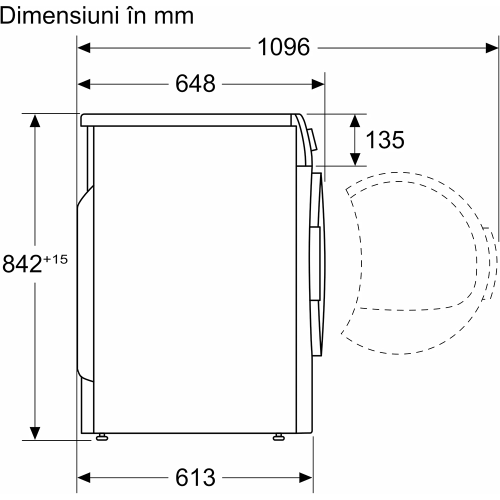 Uscator de rufe BOSCH WQG24500BY, Condensare si pompa de caldura, 9 kg, 14 programe, Clasa A++, alb