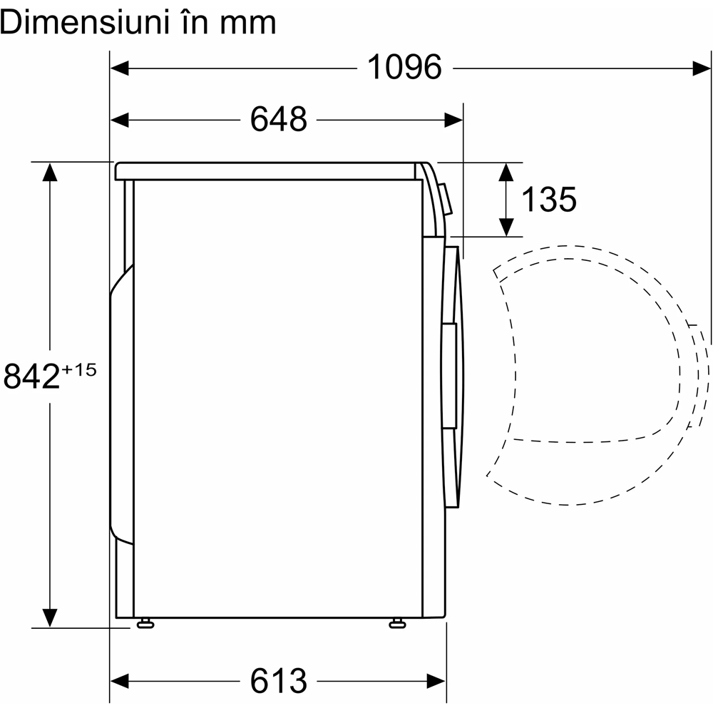 Uscator de rufe BOSCH WQG245D4BY, Condensare si pompa de caldura, 9 kg, 14 programe, Clasa C, alb