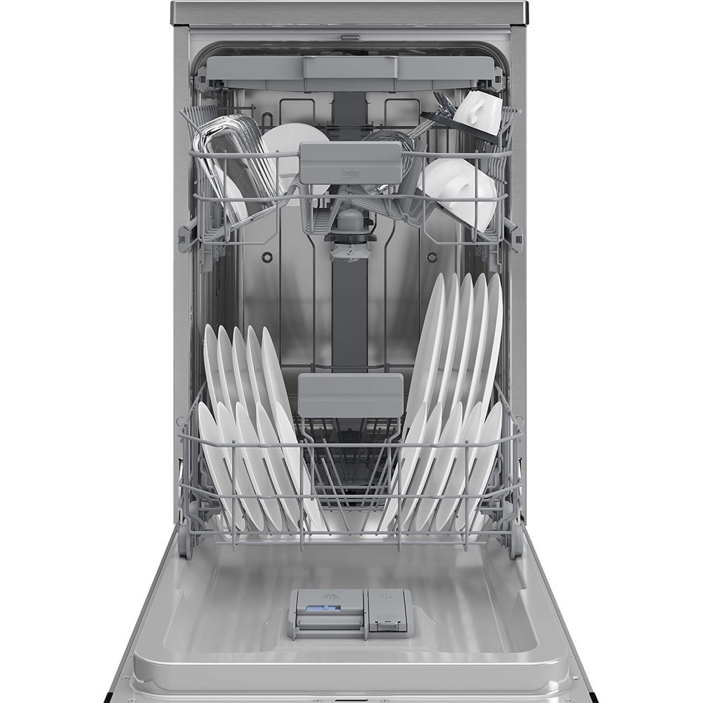 Masina de spalat vase independenta BEKO BDFS26046XQ, 10 seturi, 6 programe, 45 cm, Clasa C, argintiu