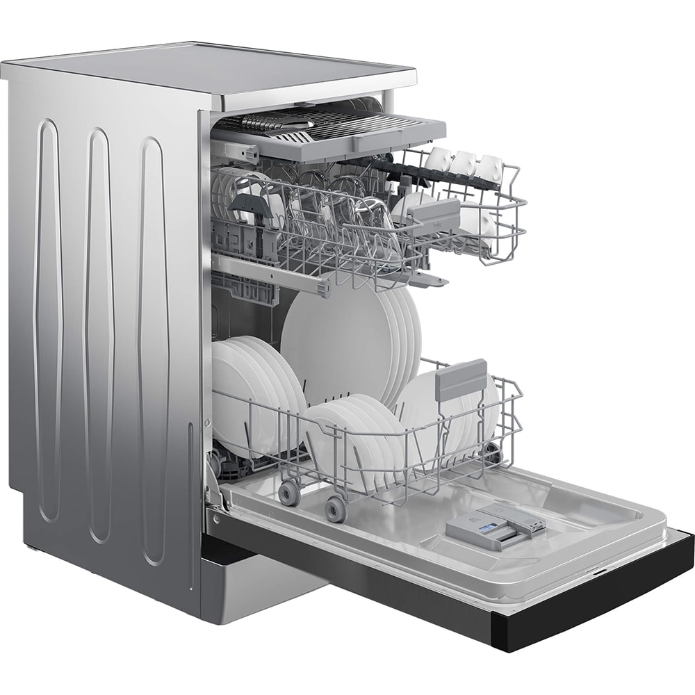 Masina de spalat vase independenta BEKO BDFS26046XQ, 10 seturi, 6 programe, 45 cm, Clasa C, argintiu