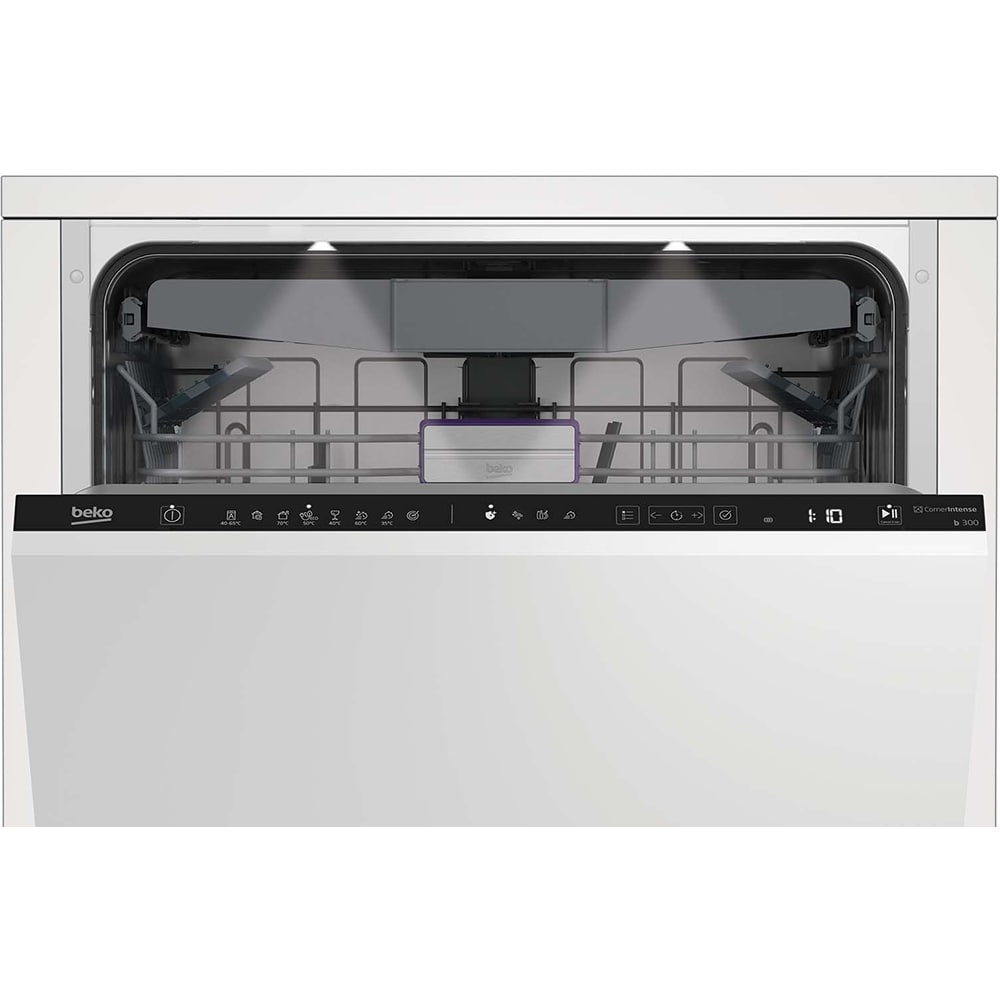 Masina de spalat vase incorporabila BEKO BDIN38644D, HygieneShield, 16 seturi, 8 programe, 60 cm, Clasa C, panou comanda negru