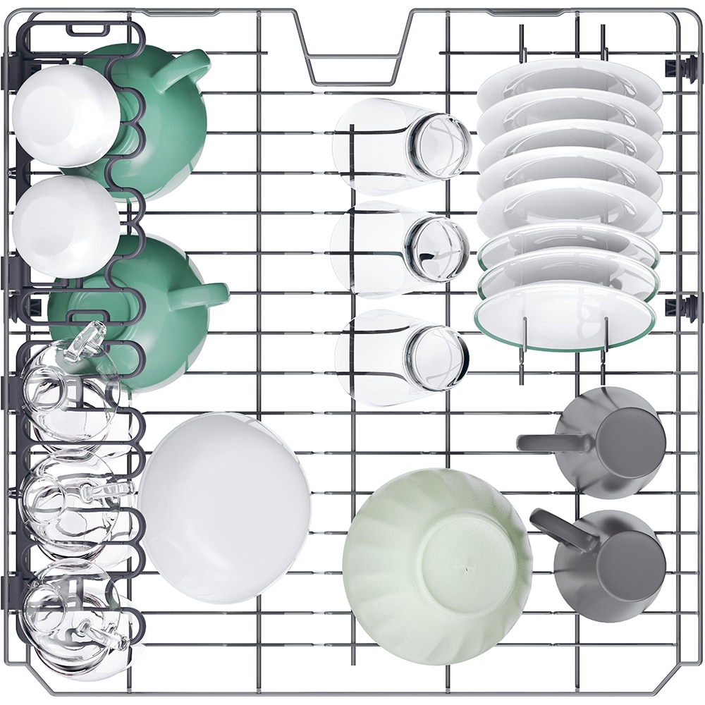 Masina de spalat vase independenta CANDY CF 3E7L0S, 13 seturi, 5 programe, 60 cm, Clasa E, argintiu