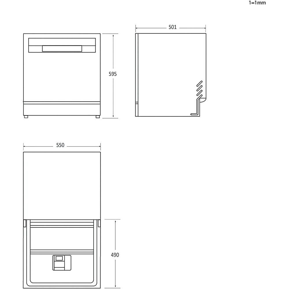 Masina de spalat vase independenta CANDY CP 8F9FFW, 8 seturi, 8 programe, 55 cm, Clasa F, alb