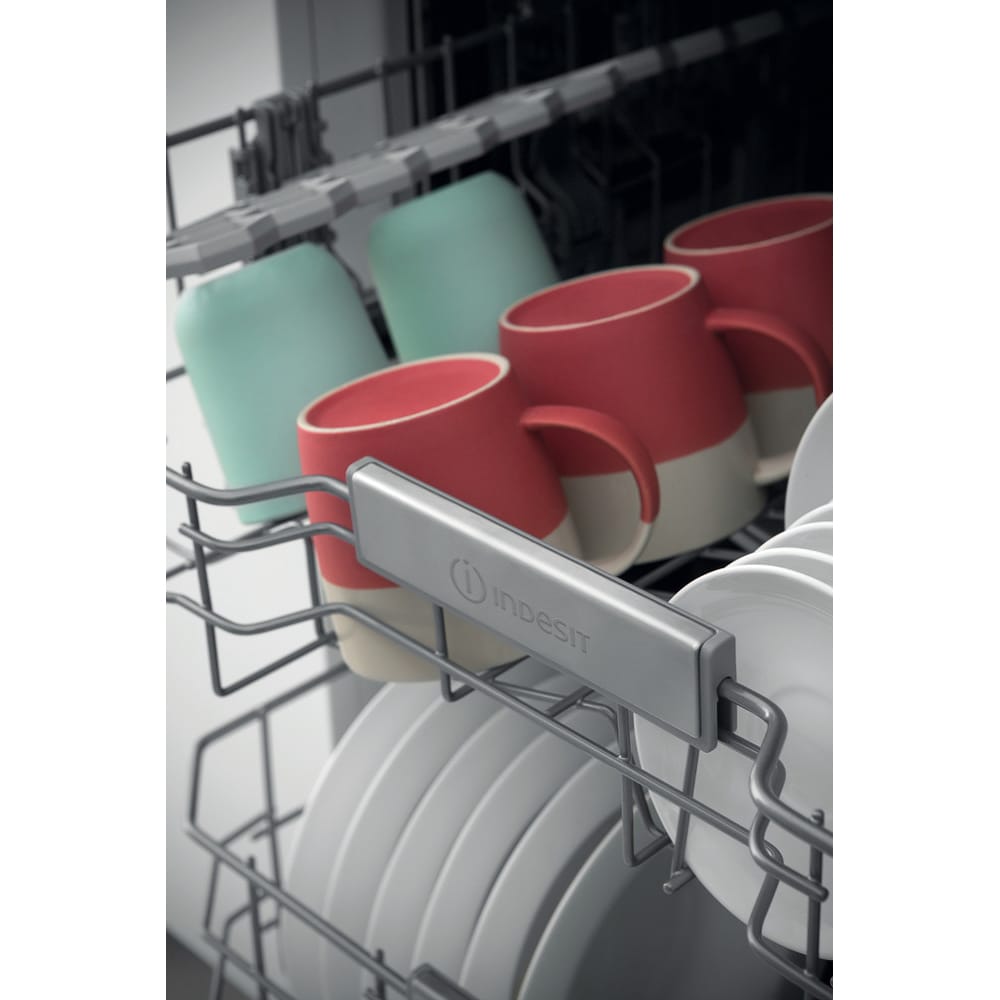 Masina de spalat vase independenta INDESIT DFO 3T133 A F X, Push&Go, 14 seturi, 9 programe, 60 cm, Clasa D, inox