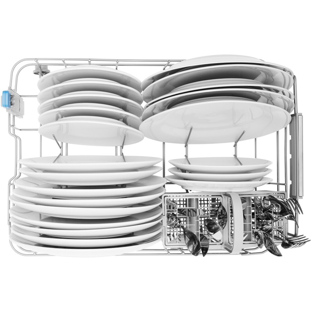 Masina de spalat vase independenta INDESIT DSFO 3T224 C S, 10 seturi, 9 programe, 45 cm, Clasa E, argintiu