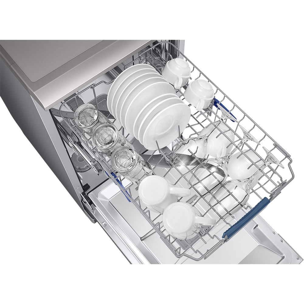 Masina de spalat vase independenta SAMSUNG DW50DG450FSRLE, 10 seturi, 6 programe, 45 cm, Clasa D, argintiu