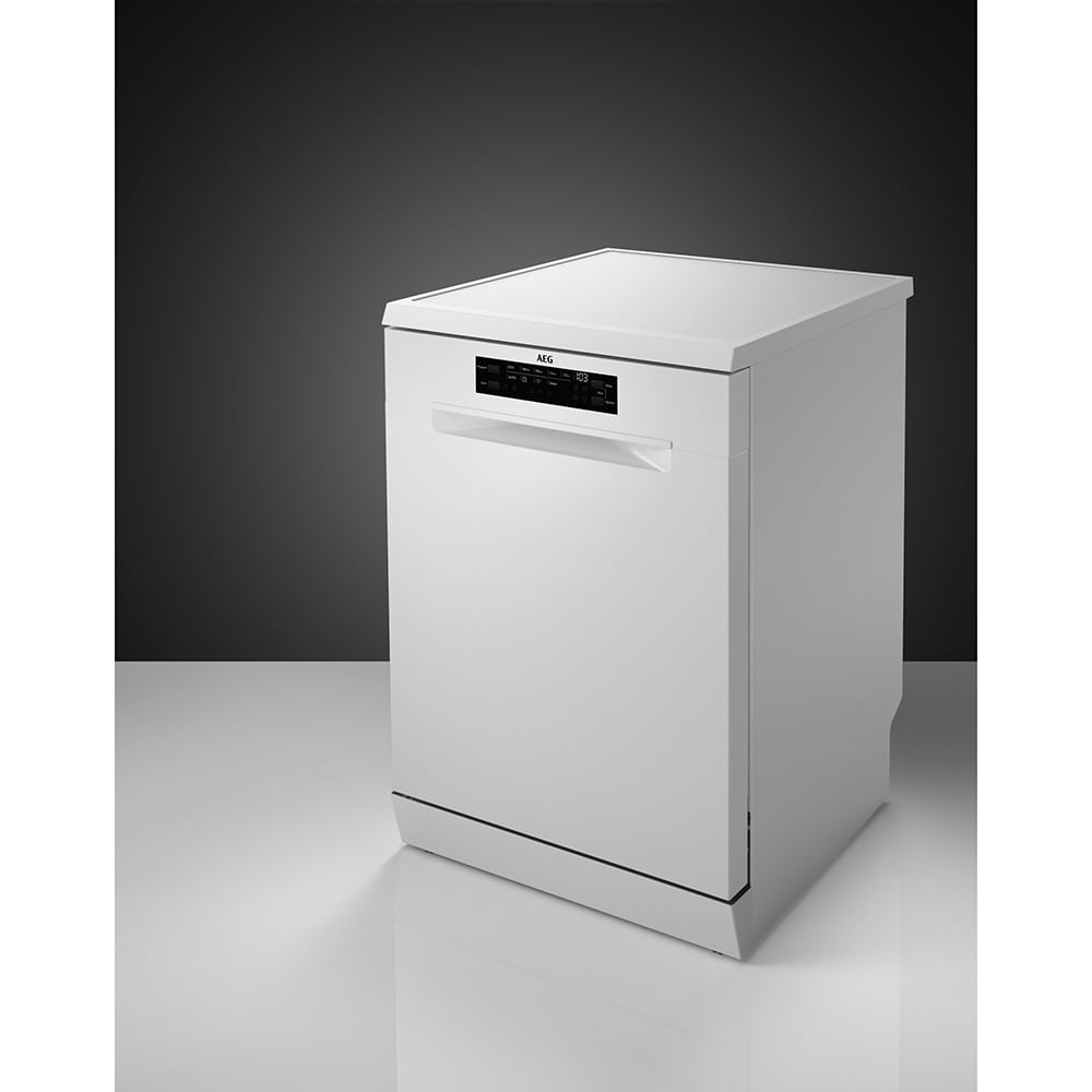 Masina de spalat vase independenta AEG FFB52917ZW, 14 seturi, 8 programe, 60 cm, Clasa E, alb