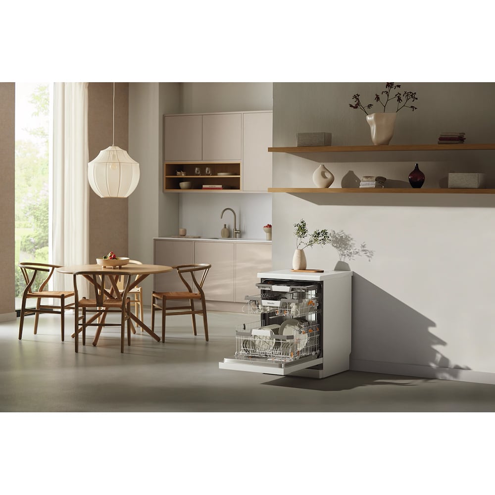 Masina de spalat vase independenta MIELE G 7130 SC AutoDos, 14 seturi, 8 programe, 60 cm, Clasa B, alb