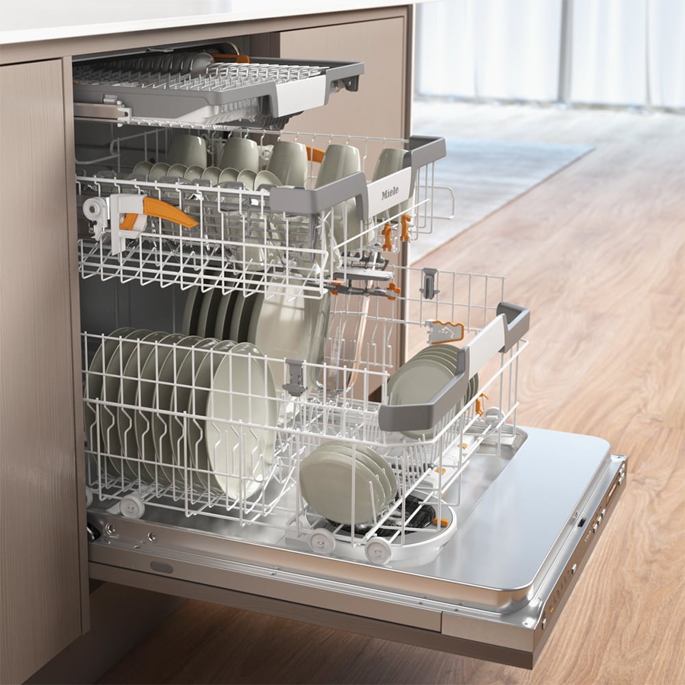 Masina de spalat vase incorporabila MIELE G 7191 SCVi AD 125 Edition, 14 seturi, 8 programe, 60 cm, Clasa B, panou comanda inox