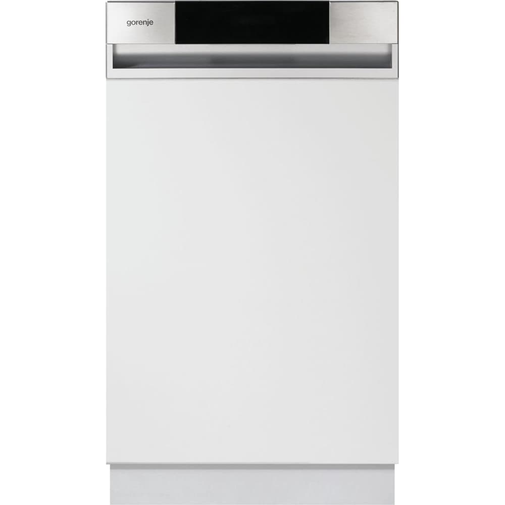 Masina de spalat vase semi-incorporabila GORENJE GI520E15X, 9 seturi, 5 programe, 45 cm, Clasa E, inox