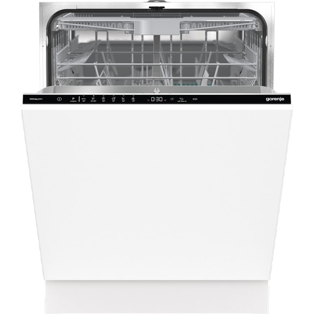 Masina de spalat vase incorporabila GORENJE GV16D, 16 seturi, 6 programe, 60 cm, Clasa D, panou comanda negru