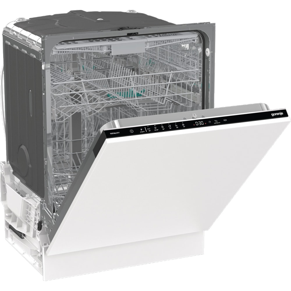 Masina de spalat vase incorporabila GORENJE GV16D, 16 seturi, 6 programe, 60 cm, Clasa D, panou comanda negru