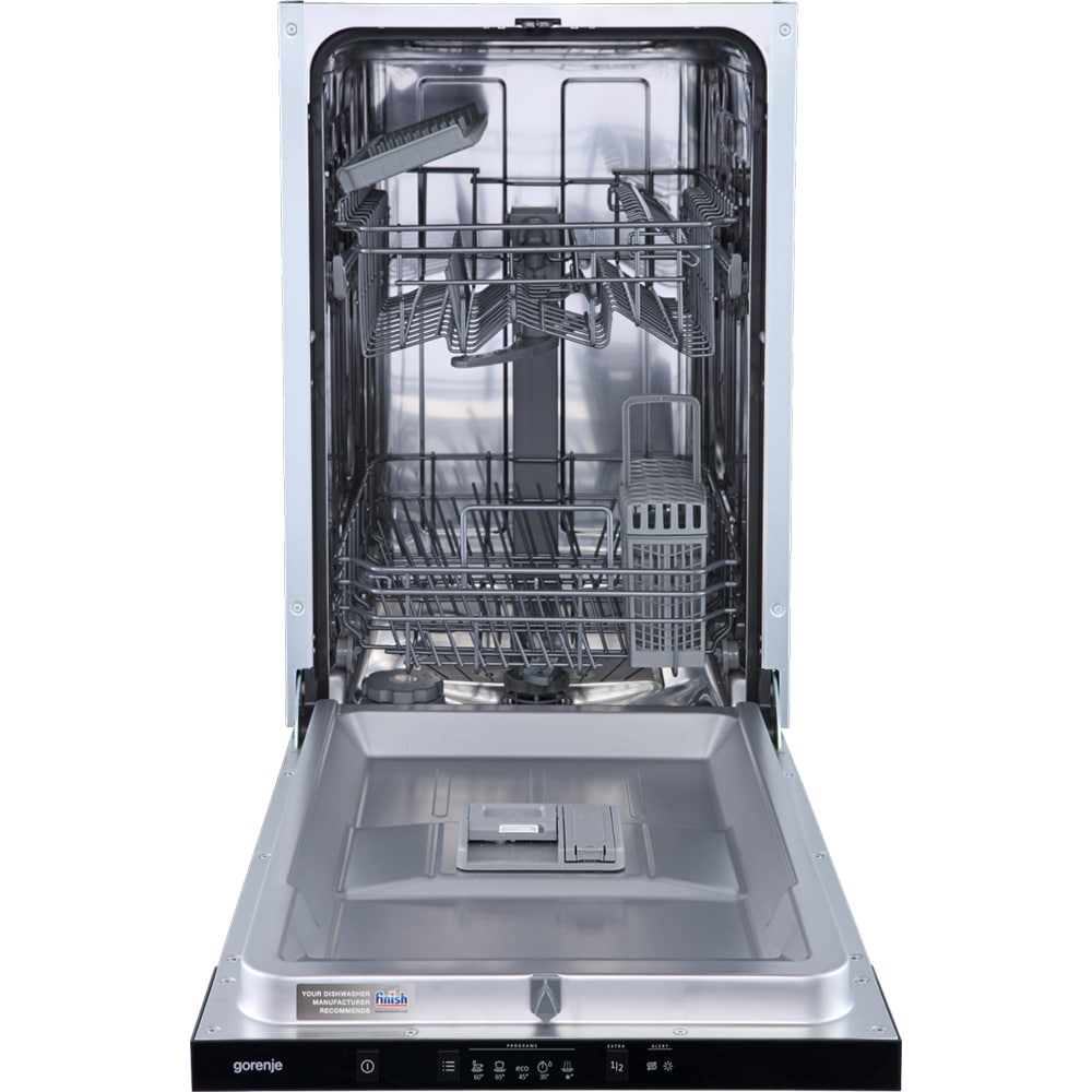 Masina de spalat vase incorporabila GORENJE GV520E15, 9 seturi, 5 programe, 45 cm, Clasa E, panou comanda negru