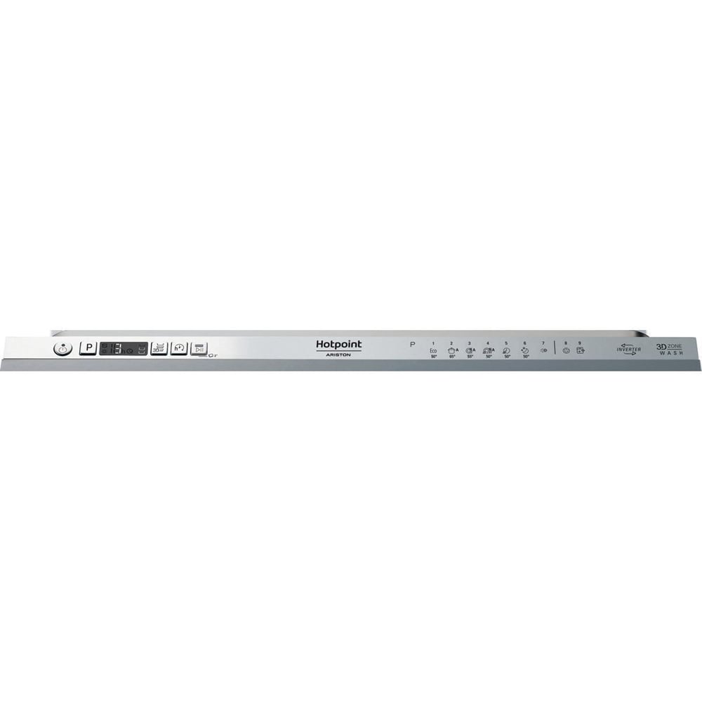 Masina de spalat vase incorporabila HOTPOINT HI 5030 W, 14 seturi, 7 programe, 60 cm, Clasa D, panou comanda argintiu