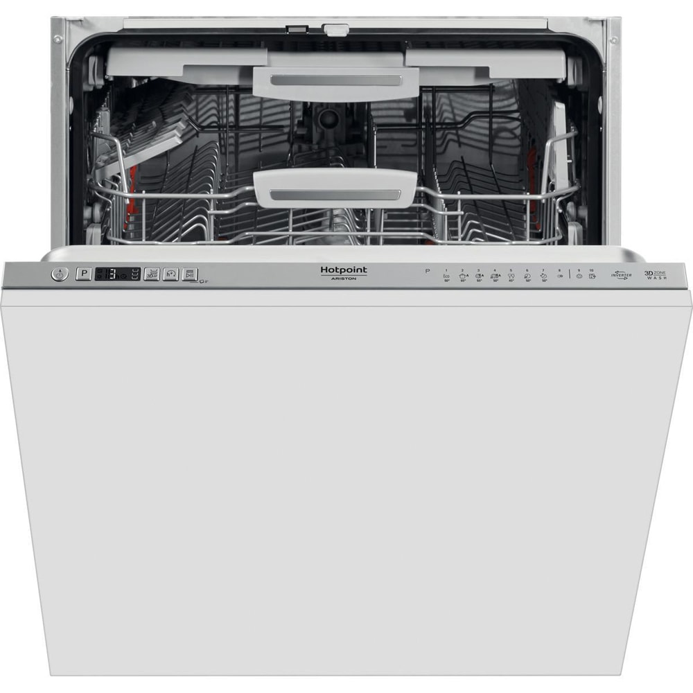 Masina de spalat vase incorporabila HOTPOINT HIC 3O33 WLEG, 14 seturi, 10 programe, 60 cm, Clasa D, panou comanda inox