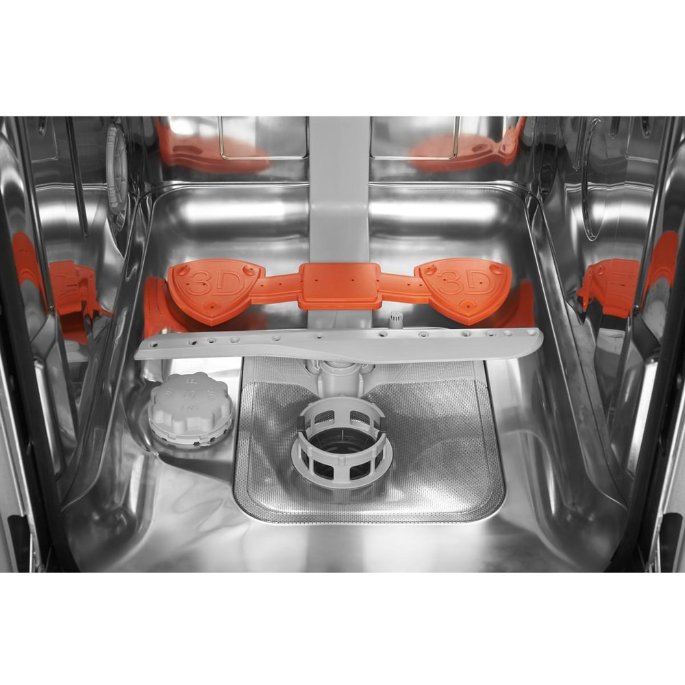 Masina de spalat vase incorporabila HOTPOINT HSIO3O23WFE, 3D Zone Wash, 10 seturi, 9 programe, 45 cm, Clasa E, panou comanda argintiu