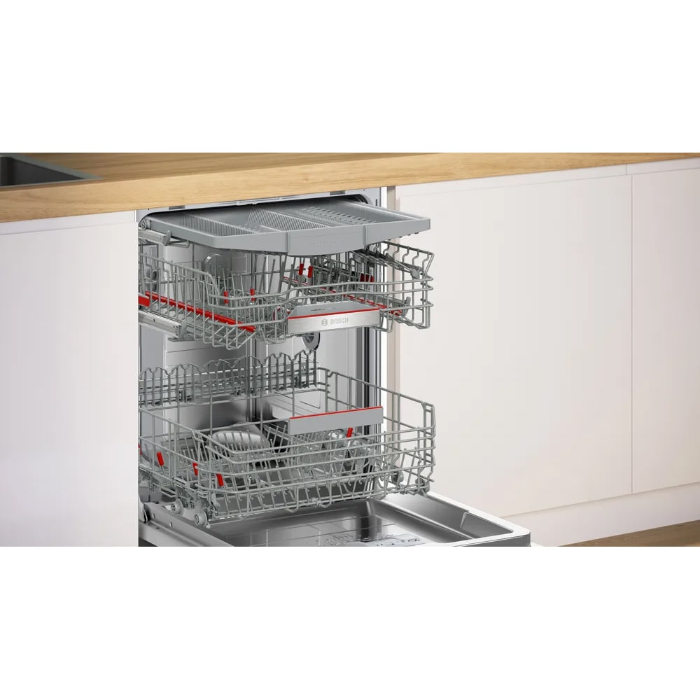 Masina de spalat vase incorporabila BOSCH SBV6ZCX16E, 14 seturi, 8 programe, 60 cm, Clasa B, panou comanda inox