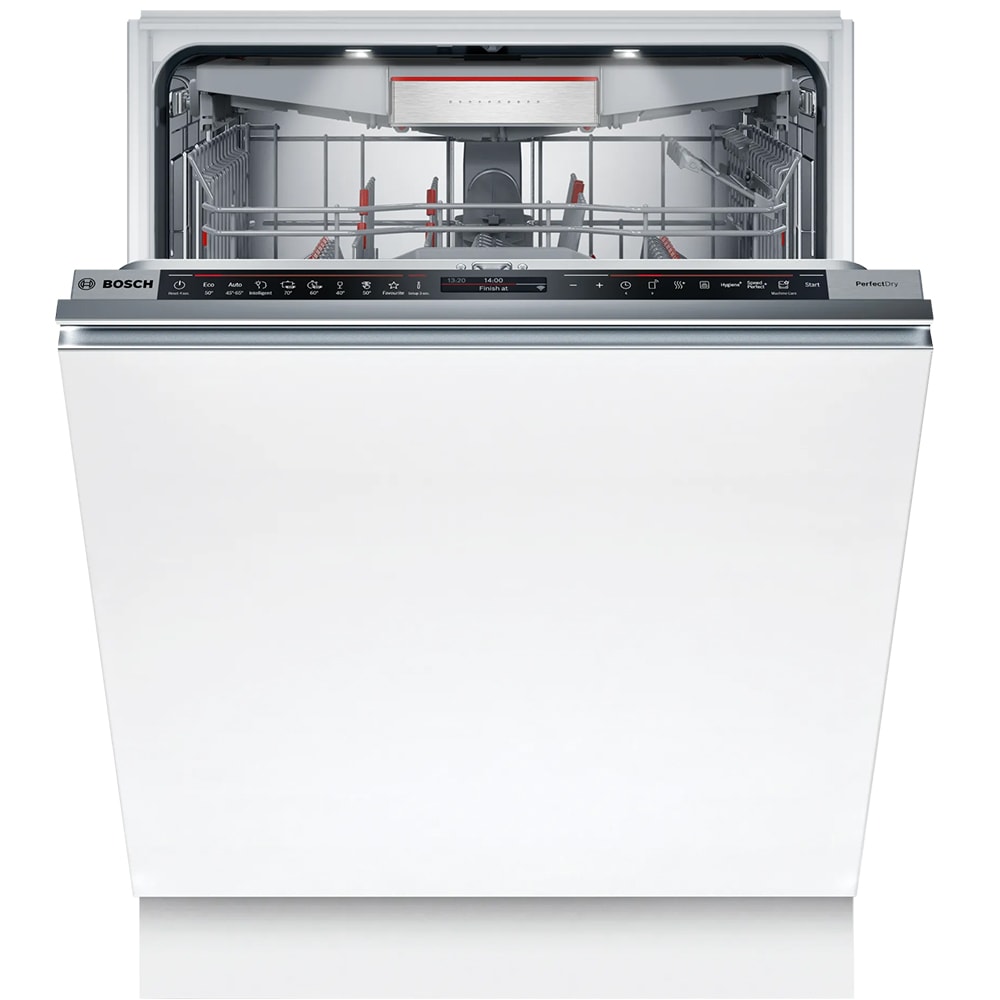 Masina de spalat vase incorporabila BOSCH SMD8TCX01E, 14 seturi, 8 programe, 60 cm, Clasa A, panou comanda negru
