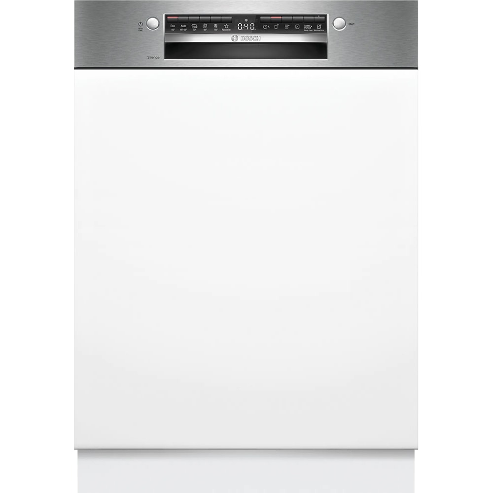 Masina de spalat vase semi-incorporabila BOSCH SMI4HTS00E, 13 seturi, 6 programe, 60 cm, Clasa D, inox