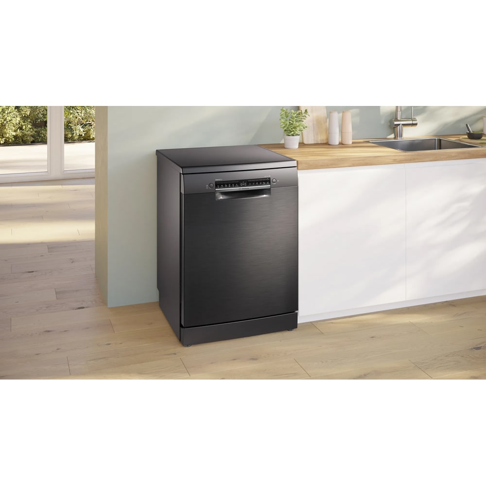 Masina de spalat vase independenta BOSCH SMS4EMC06E, 14 seturi, 6 programe, 60 cm, Clasa B, dark inox
