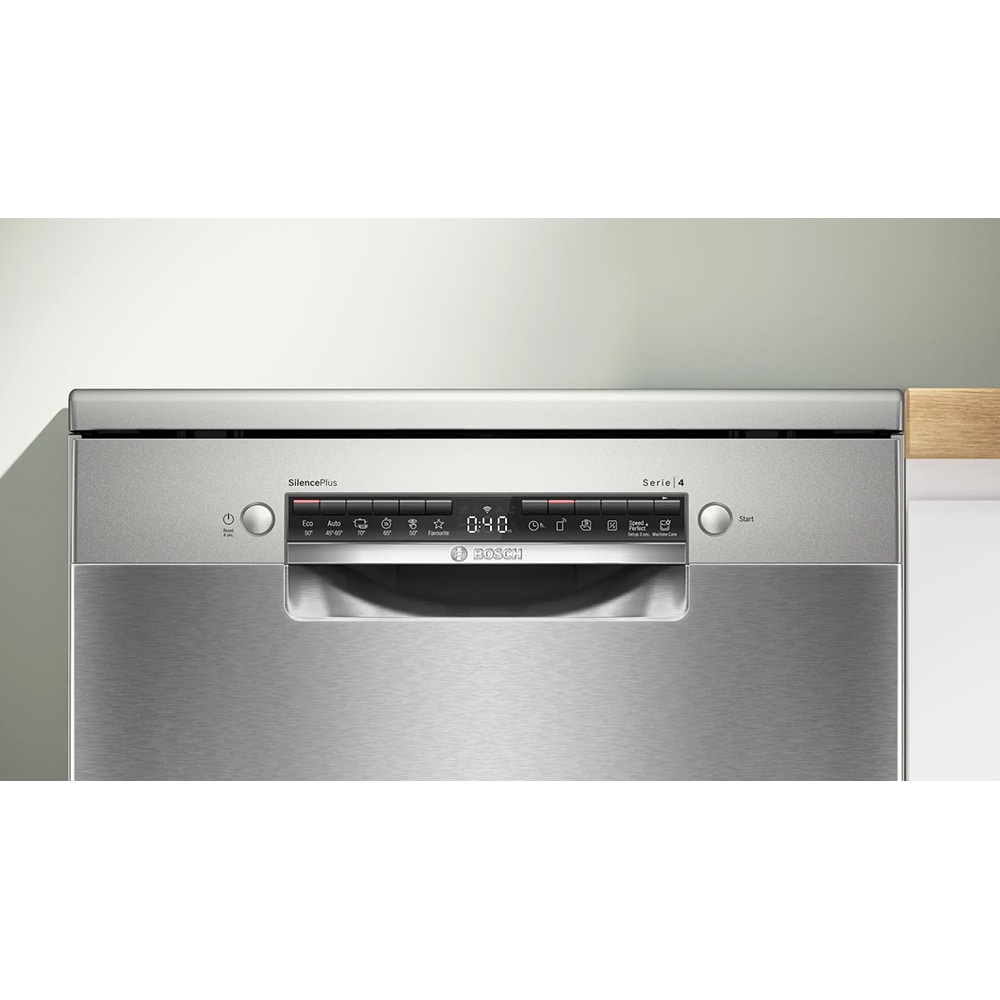 Masina de spalat vase independenta BOSCH SMS4ENI06E, 13 seturi, 6 programe, 60 cm, Clasa B, inox antiamprenta