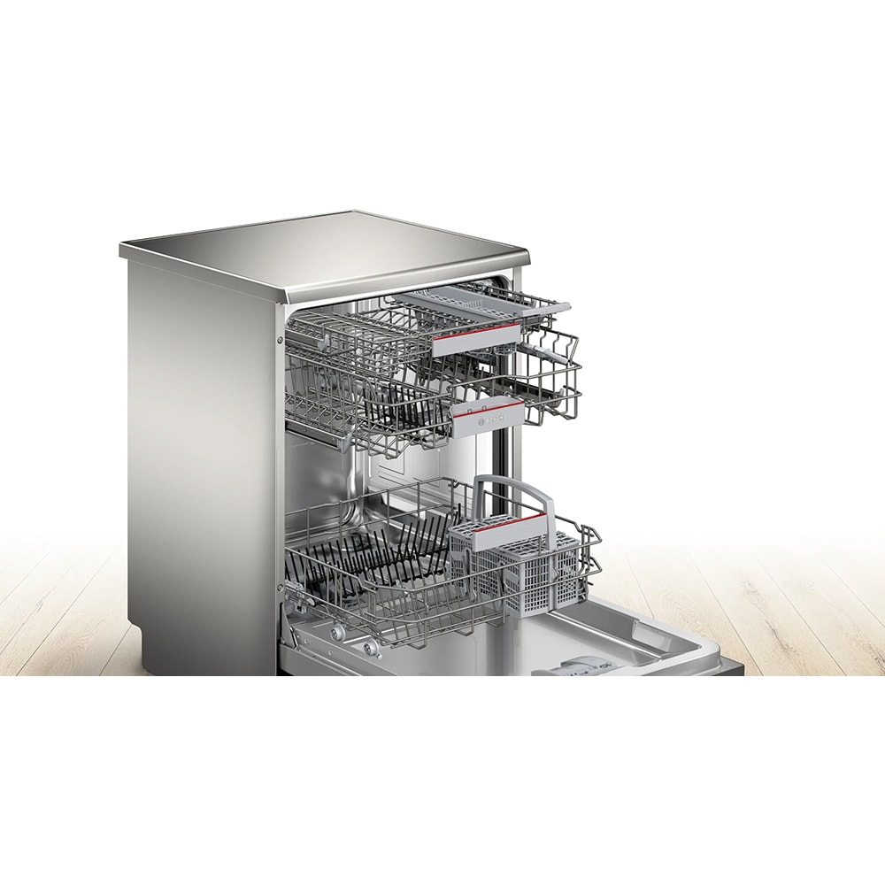 Masina de spalat vase independenta BOSCH SMS4ENI06E, 13 seturi, 6 programe, 60 cm, Clasa B, inox antiamprenta