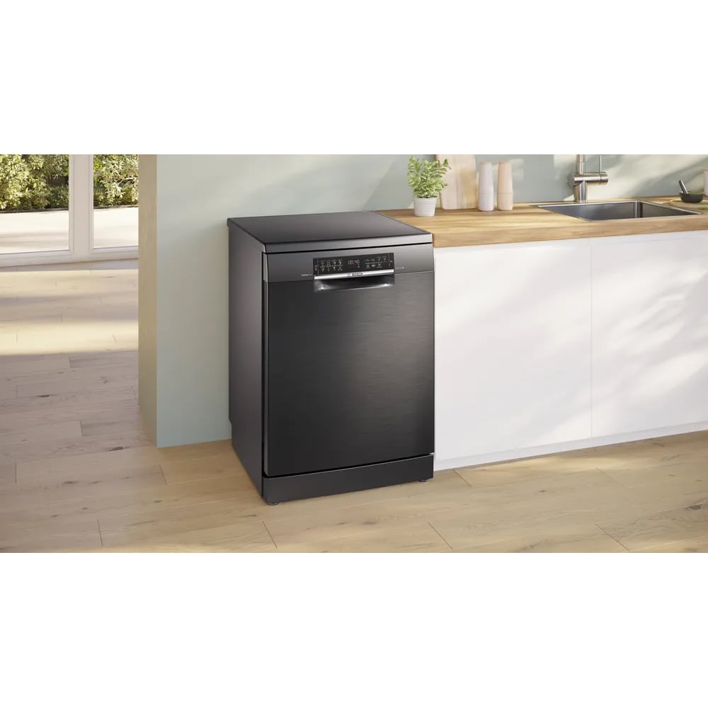 Masina de spalat vase independenta BOSCH SMS6ECC12E, 14 seturi, 8 programe, 60 cm, Clasa A, dark inox