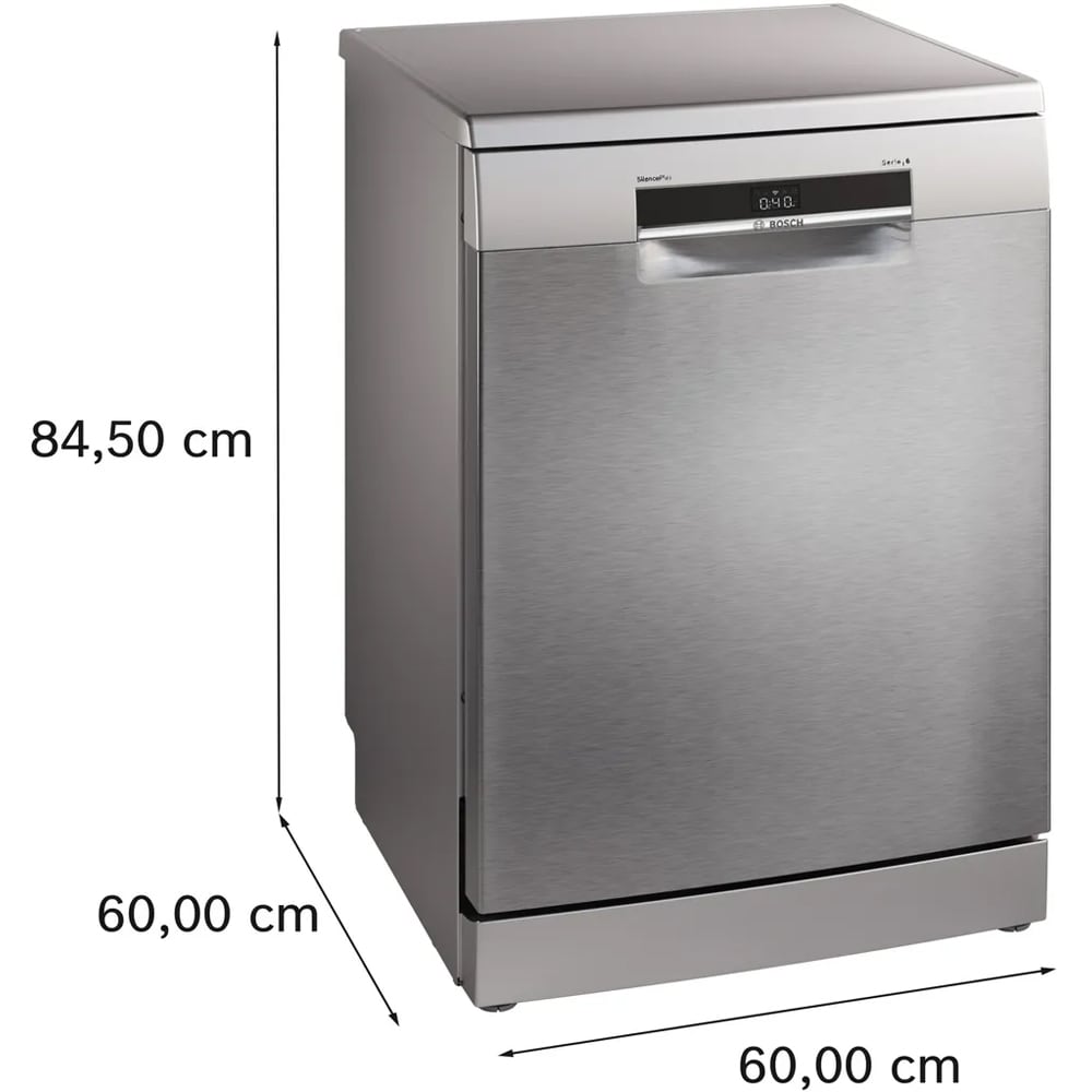 Masina de spalat vase independenta BOSCH SMS6ECI15E, 14 seturi, 6 programe, 60 cm, Clasa A, inox