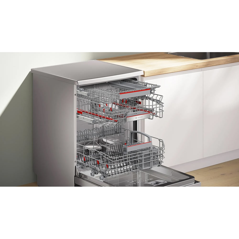 Masina de spalat vase independenta BOSCH SMS6ZDI11E, 13 seturi, 6 programe, 60 cm, Clasa B, inox
