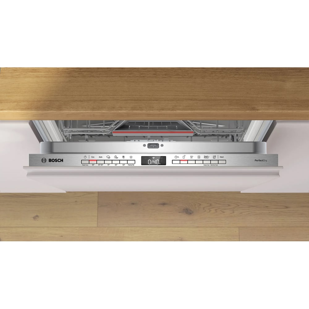 Masina de spalat vase incorporabila BOSCH SMV6YCX02E, 14 seturi, 6 programe, 60 cm, Clasa A, panou comanda inox