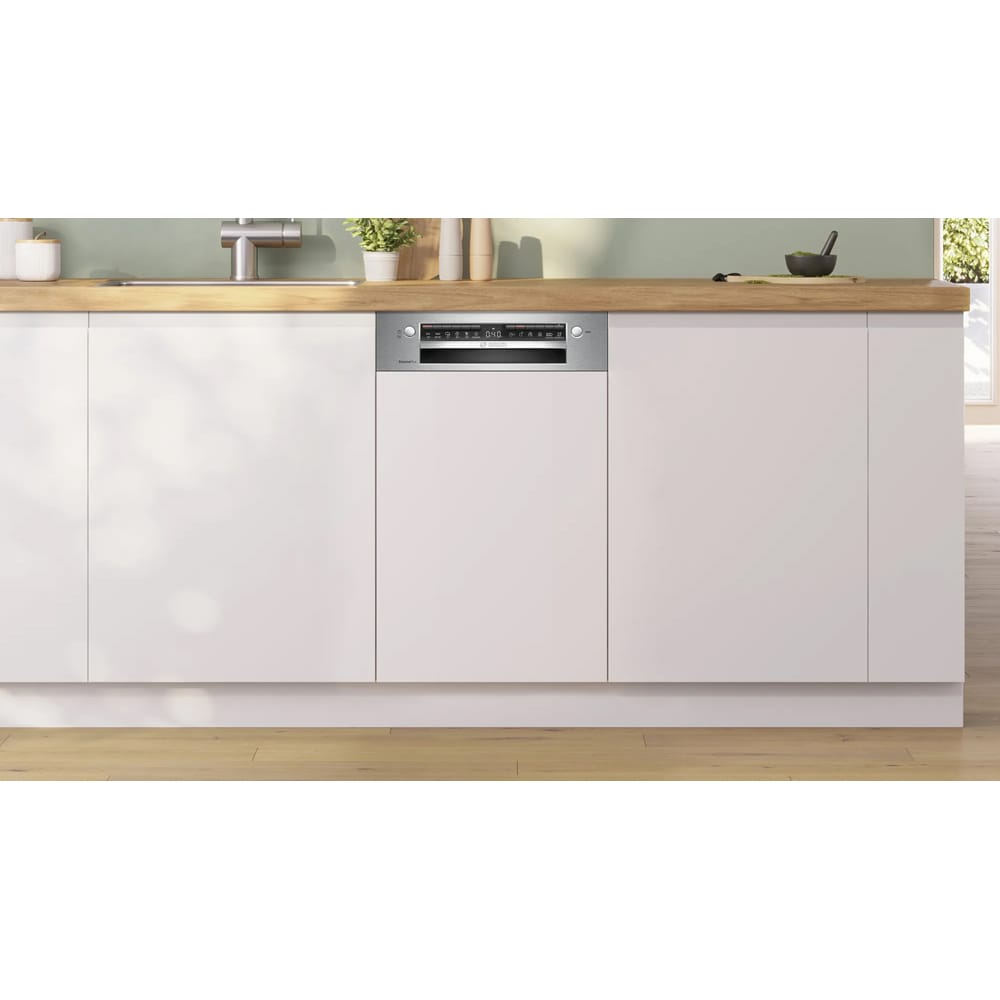Masina de spalat vase semi-incorporabila BOSCH SPI4EMS24E, 10 seturi, 6 programe, 45 cm, Clasa C, inox