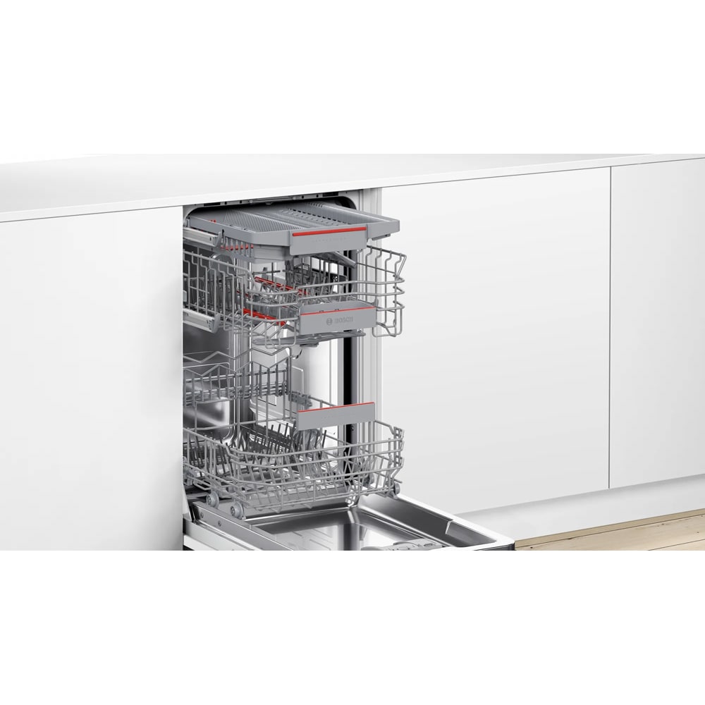 Masina de spalat vase semi-incorporabila BOSCH SPI4EMS24E, 10 seturi, 6 programe, 45 cm, Clasa C, inox