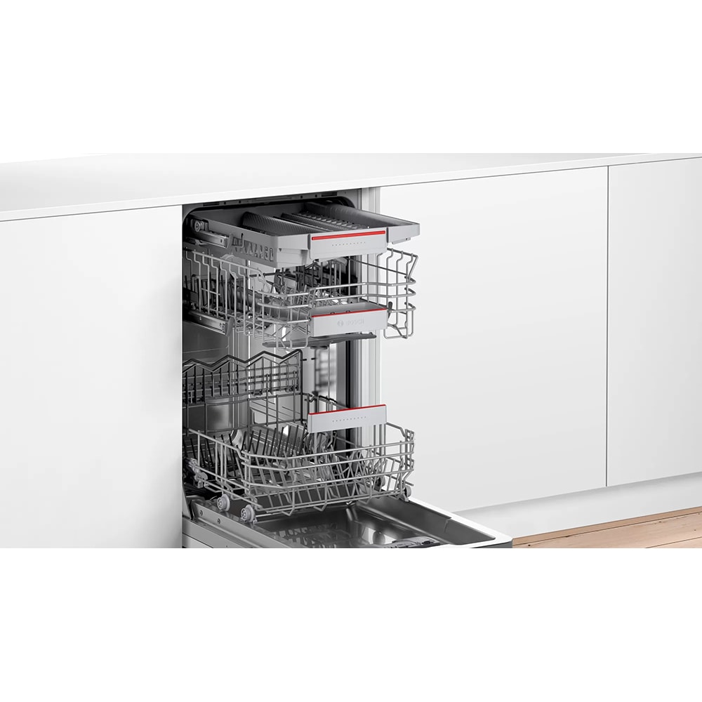 Masina de spalat vase incorporabila BOSCH SPV4HMX61E, 10 seturi, 6 programe, 45 cm, Clasa E, panou comanda inox