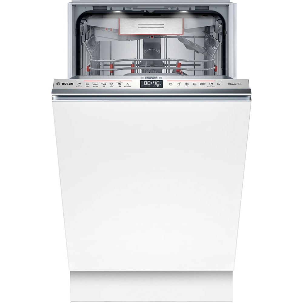 Masina de spalat vase incorporabila BOSCH SPV6EMX05E, 10 seturi, 6 programe, 45 cm, Clasa C, panou comanda inox