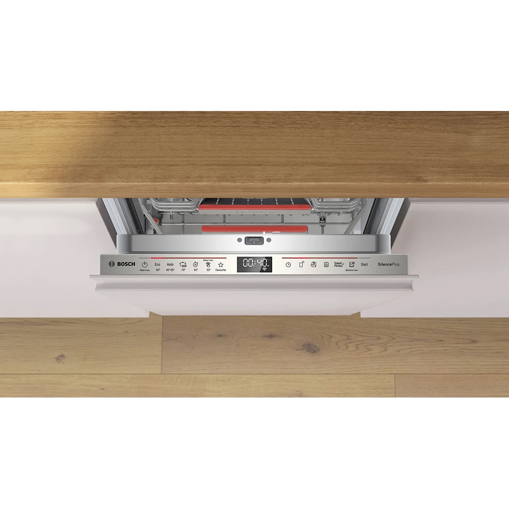 Masina de spalat vase incorporabila BOSCH SPV6EMX05E, 10 seturi, 6 programe, 45 cm, Clasa C, panou comanda inox