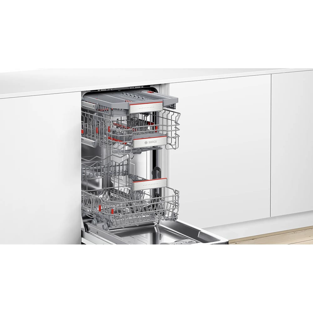 Masina de spalat vase incorporabila BOSCH SPV6EMX05E, 10 seturi, 6 programe, 45 cm, Clasa C, panou comanda inox