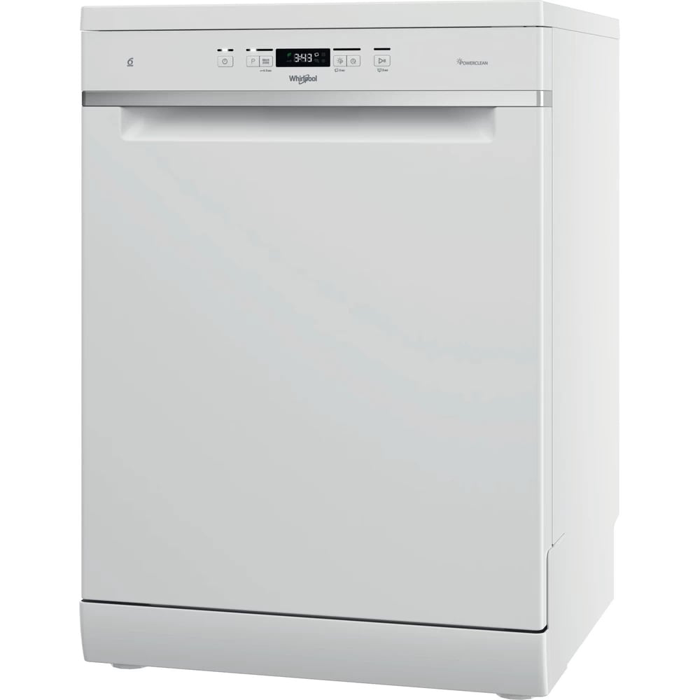 Masina de spalat vase independenta WHIRLPOOL WFC 3C26 P, PowerClean Pro, 14 seturi, 8 programe, 60 cm, Clasa E, alb