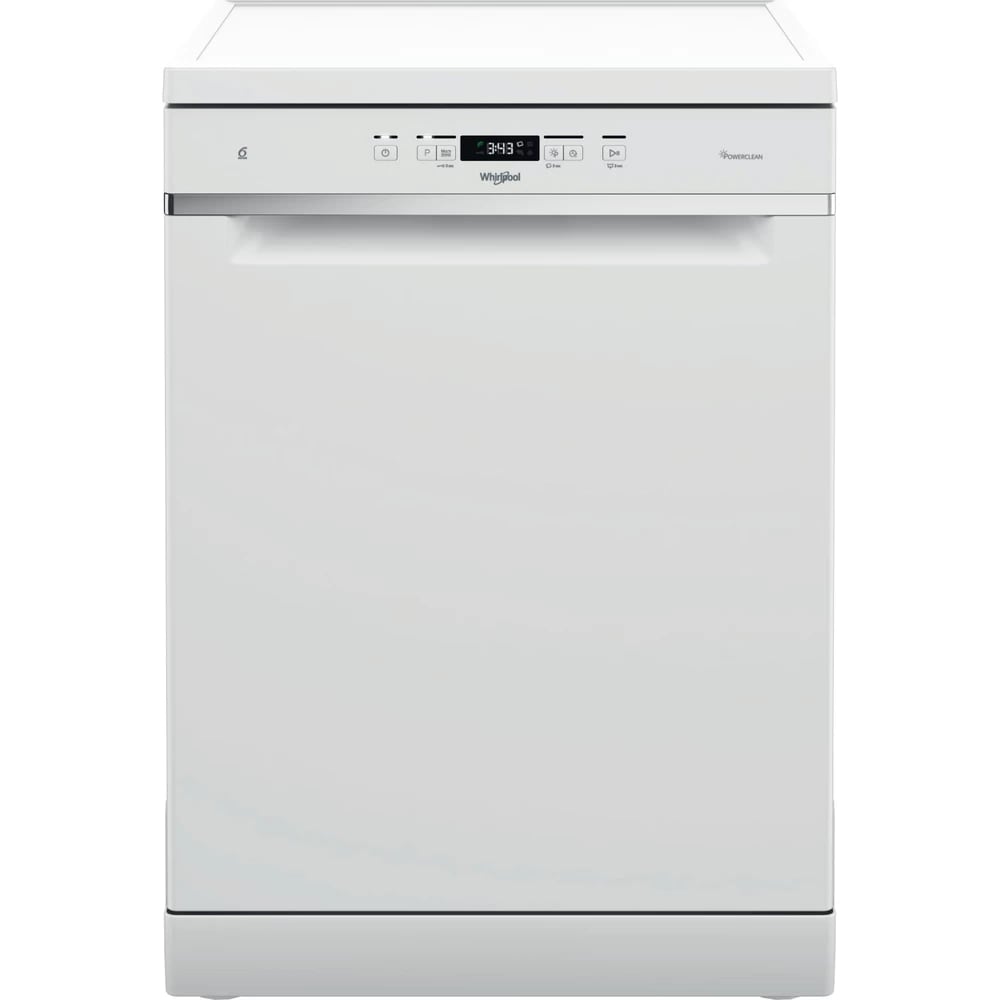 Masina de spalat vase independenta WHIRLPOOL WFC 3C26 P, PowerClean Pro, 14 seturi, 8 programe, 60 cm, Clasa E, alb