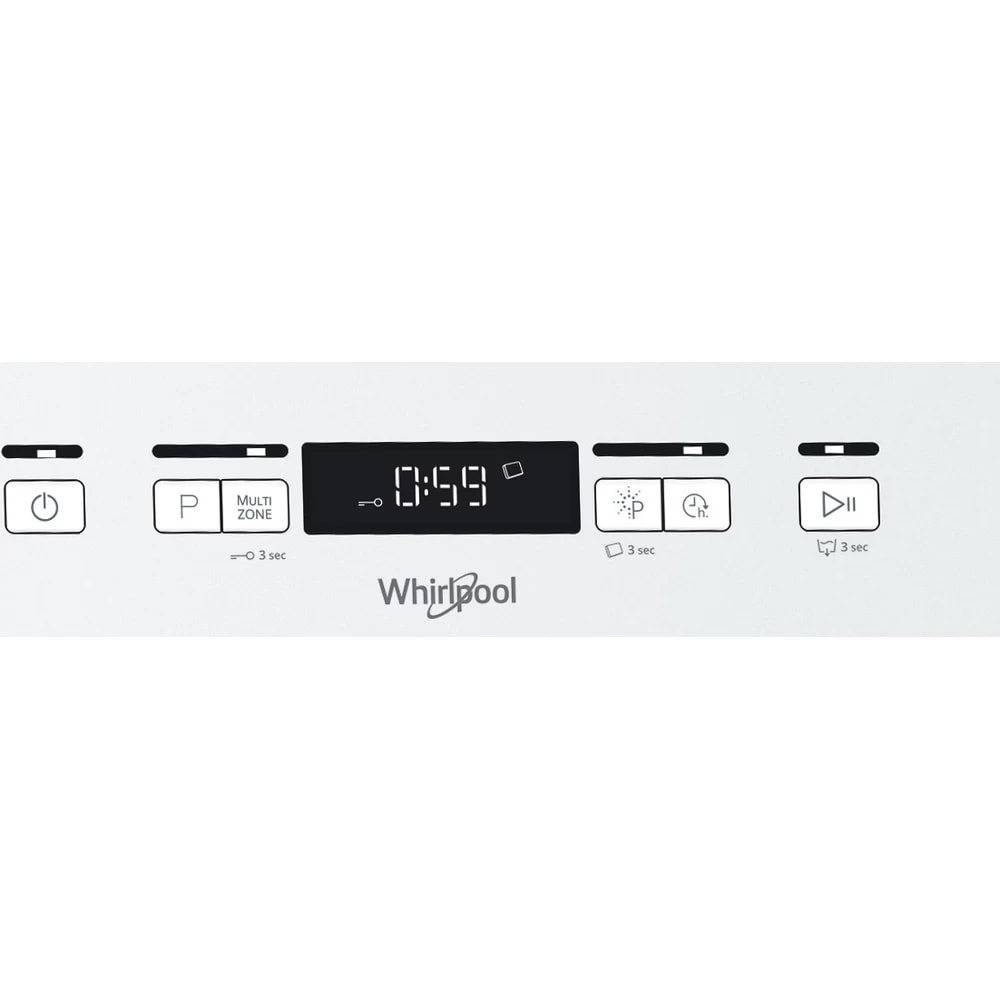 Masina de spalat vase independenta WHIRLPOOL WFC 3C26 P, PowerClean Pro, 14 seturi, 8 programe, 60 cm, Clasa E, alb