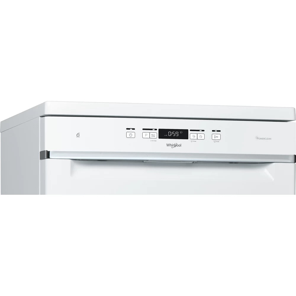 Masina de spalat vase independenta WHIRLPOOL WFC 3C26 P, PowerClean Pro, 14 seturi, 8 programe, 60 cm, Clasa E, alb