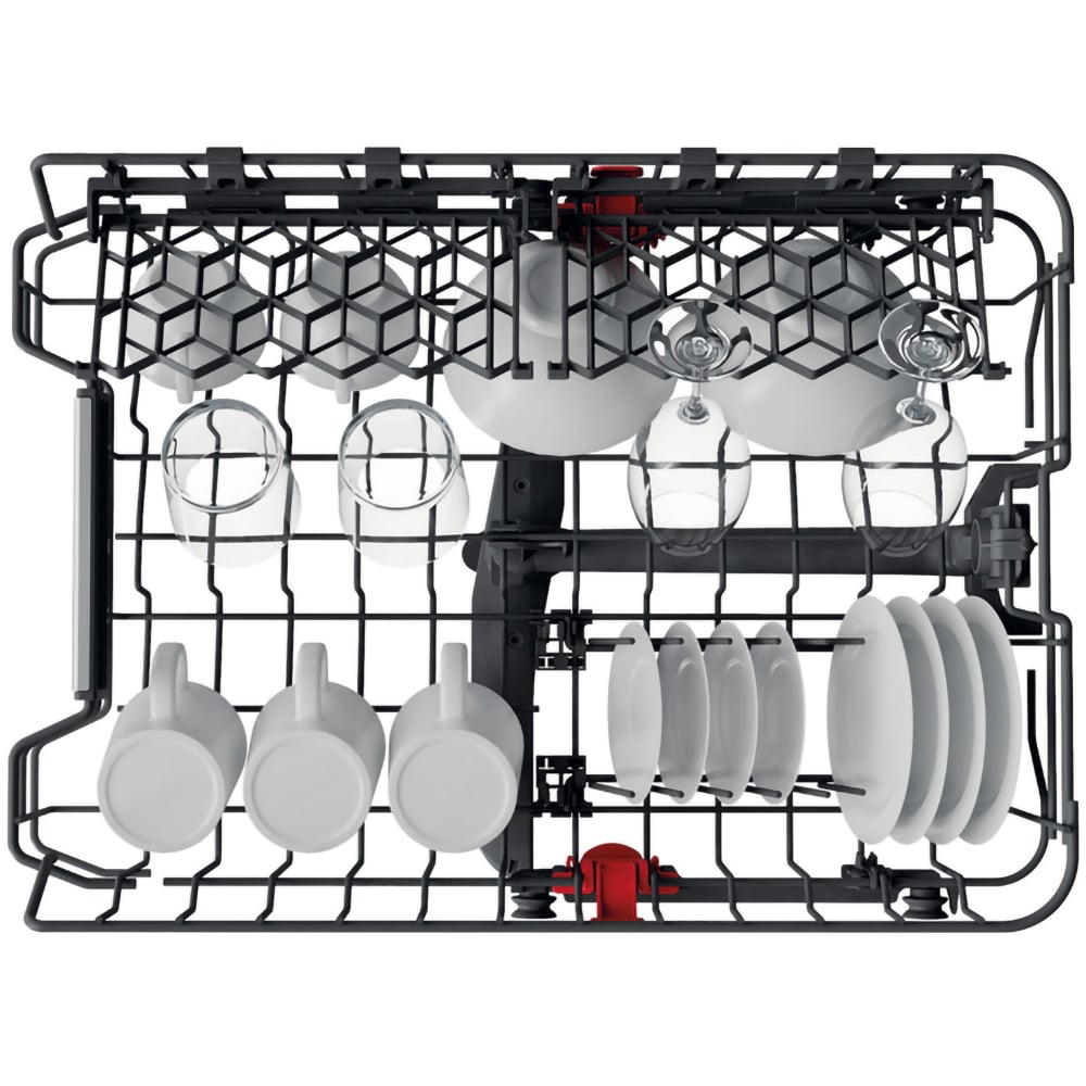 Masina de spalat vase independenta WHIRLPOOL WSFO3O34PFX, 6th sense, 10 seturi, 8 programe, 45 cm, Clasa D, inox