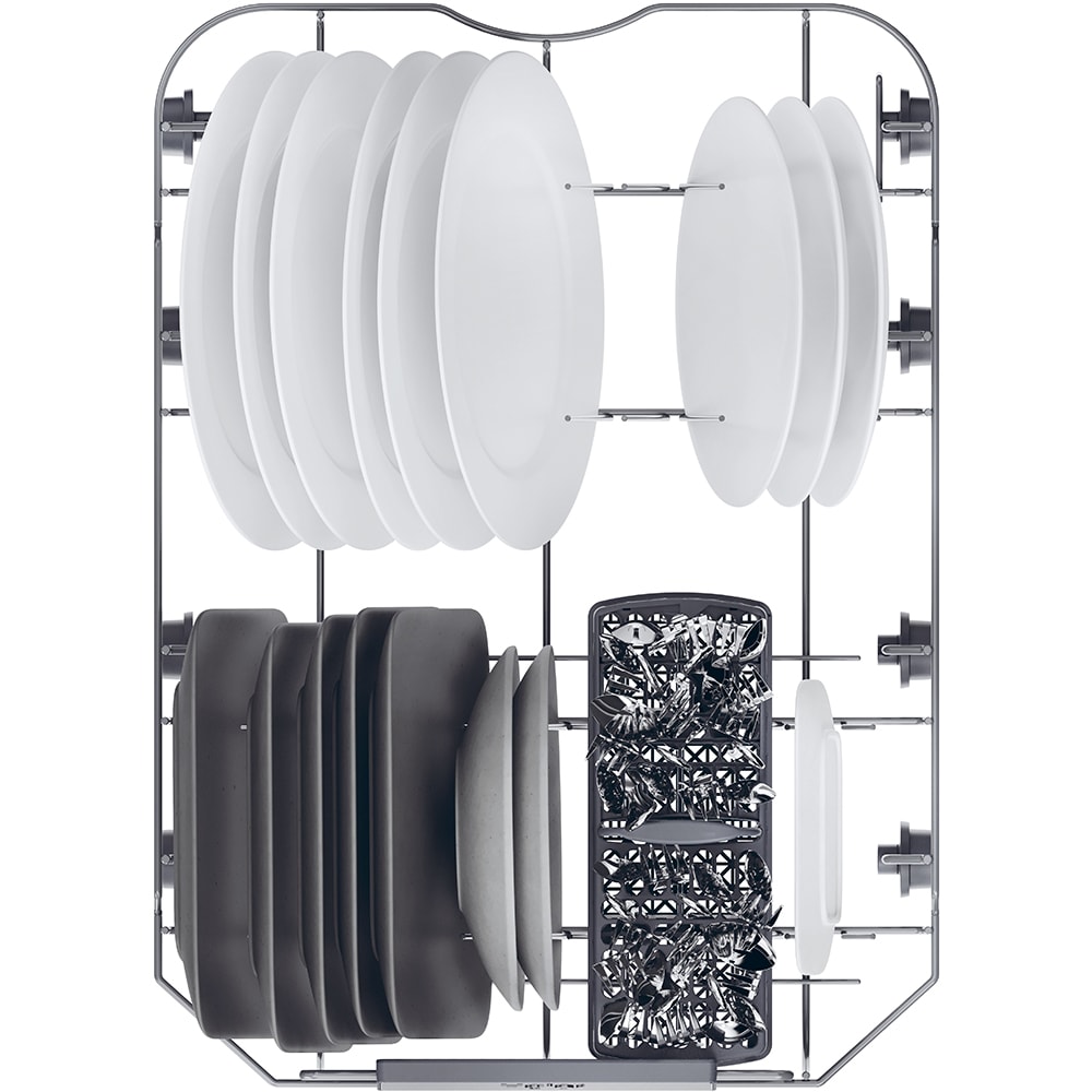 Masina de spalat vase incorporabila HAIER XI0C3TB3FB, 10 seturi, 8 programe, 45 cm, Clasa C, panou comanda negru